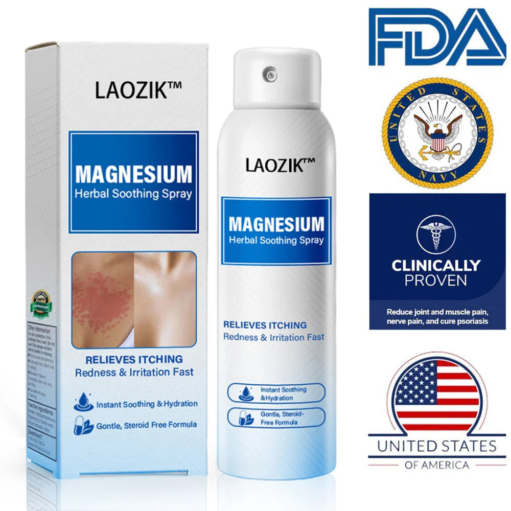 🔥Final 3 Hours: 80% OFF -LAOZIK™ Magnesium Herbal Soothing Spray