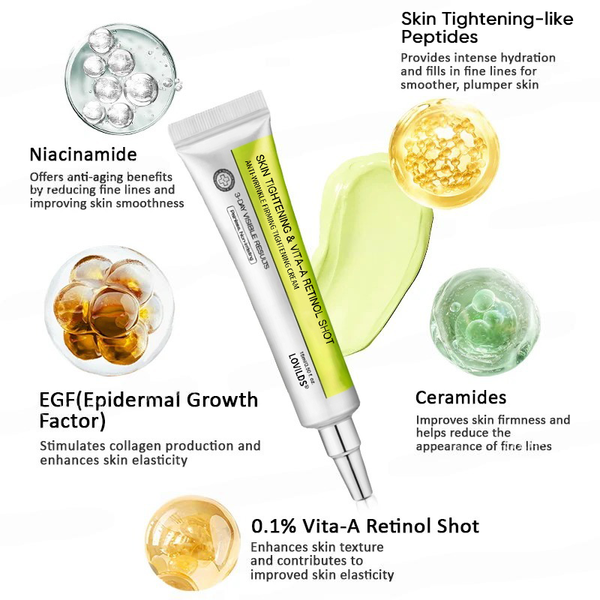 🧠👨‍⚕️Made and shipped from the USA 💫LOVILDS® Skin Tightening & Vita-A Retinol Retinol shot Anti-Wrinkle Firming Tightening cream - Last Day Promotion 50% OFF