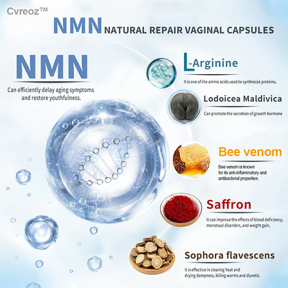 🎉Bee Venom NMN Natural Repair Vaginal Capsules👩‍❤️‍👩【Regulates hormone imbalance, obesity, acne, uterine fibroids and vaginal diseases】👩‍❤️‍👩