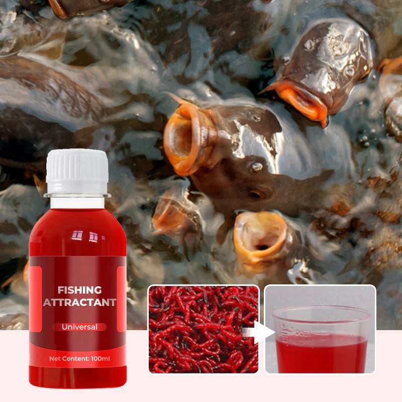 🔥Universal Concentrated Red Worm Liquid Bait for Fishing Attractant