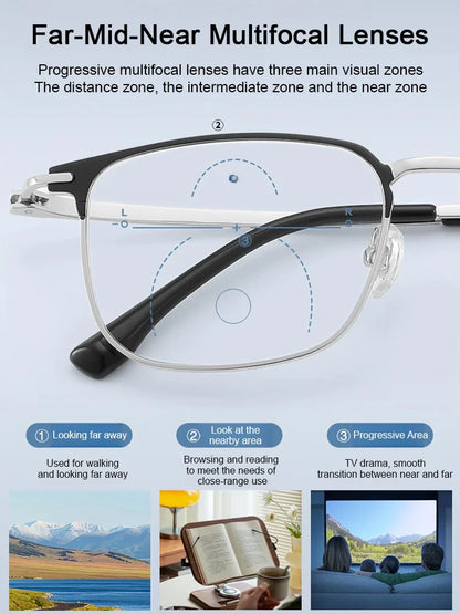 👓Best Selling 49% Off🔥Anti blue presbyopic glasses for both near and far view