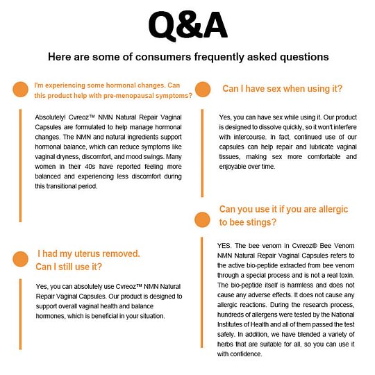 🎉Bee Venom NMN Natural Repair Vaginal Capsules👩‍❤️‍👩【Regulates hormone imbalance, obesity, acne, uterine fibroids and vaginal diseases】👩‍❤️‍👩