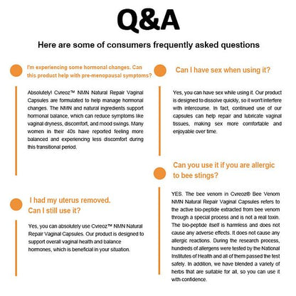 🎉Bee Venom NMN Natural Repair Vaginal Capsules👩‍❤️‍👩【Regulates hormone imbalance, obesity, acne, uterine fibroids and vaginal diseases】👩‍❤️‍👩