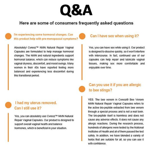 🎉Bee Venom NMN Natural Repair Vaginal Capsules👩‍❤️‍👩【Regulates hormone imbalance, obesity, acne, uterine fibroids and vaginal diseases】👩‍❤️‍👩