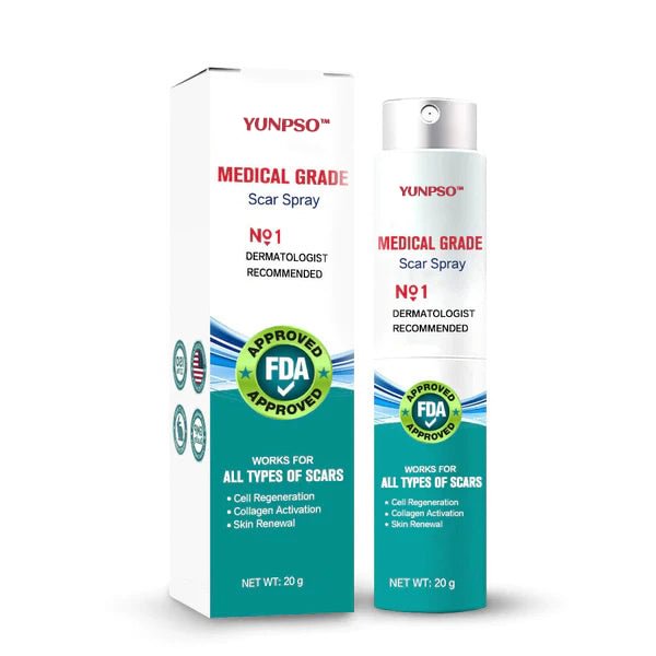 ❤️YUNPSO™ Advanced Scar Spray For All Types of Scars - For example Acne Scars, Surgical Scars and Stretch Marks