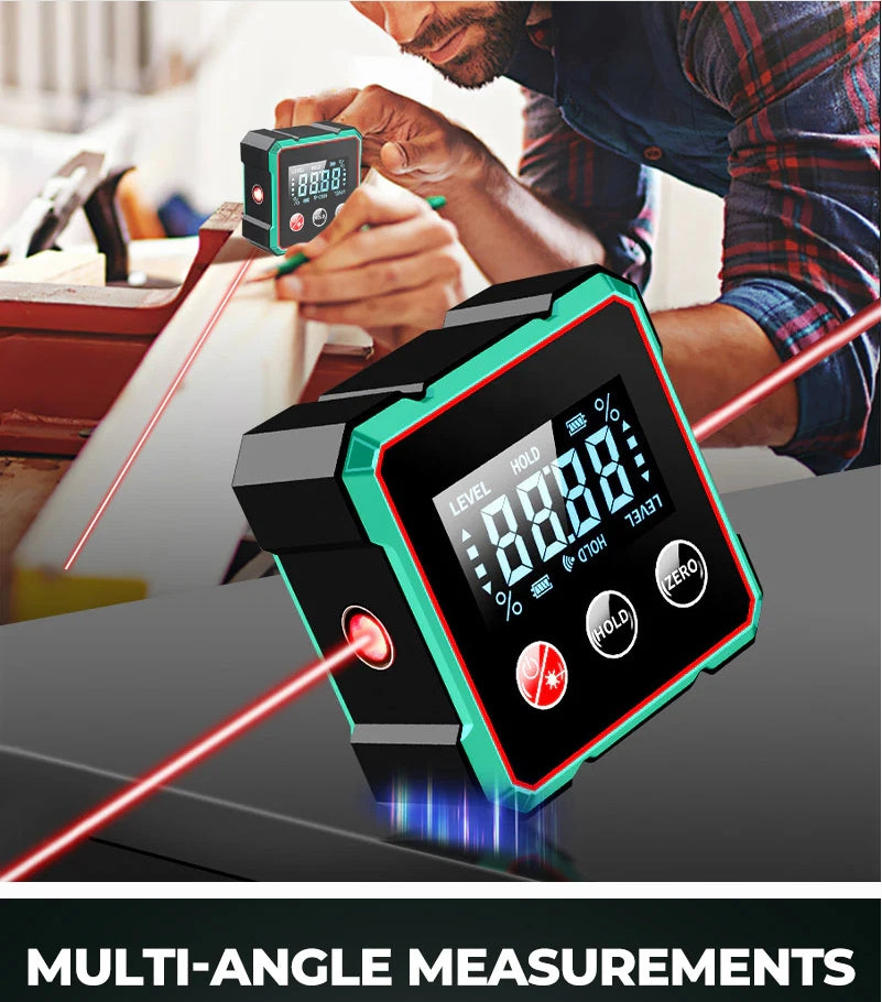 📢🔧 HOT SALE 49% OFF 🔥4-Side Magnetic Digital Angle Gauge with Laser