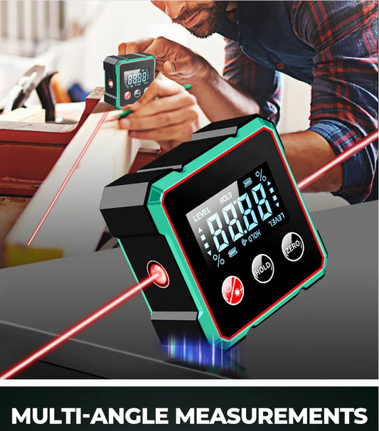 📢🔧 HOT SALE 49% OFF 🔥4-Side Magnetic Digital Angle Gauge with Laser