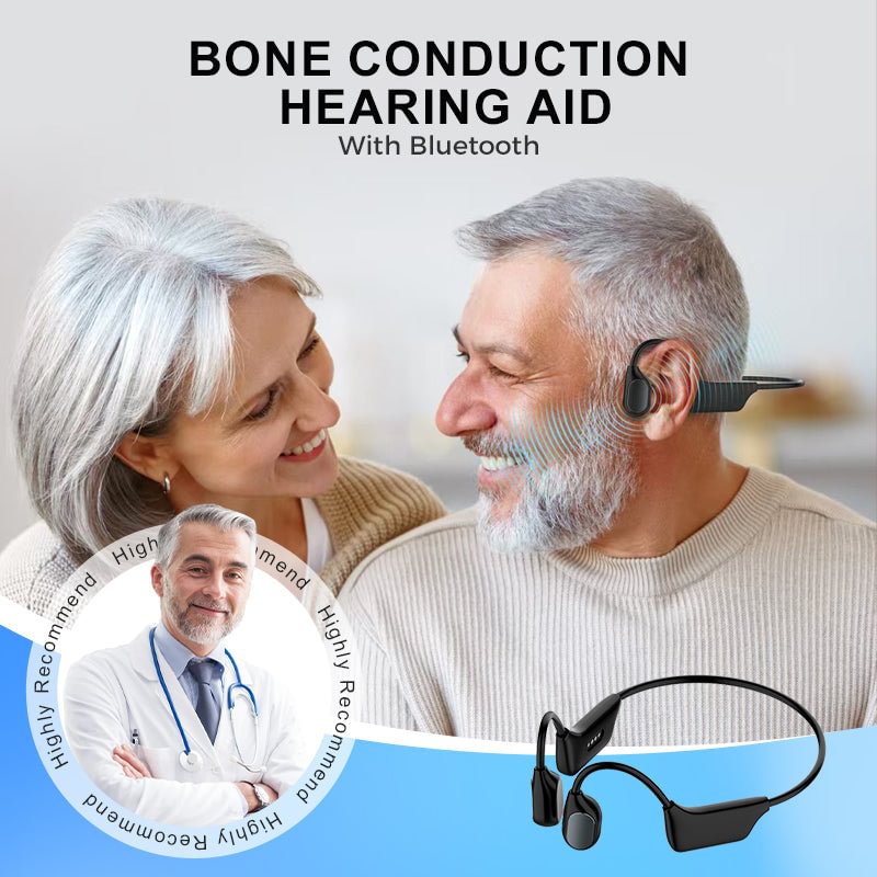 Feel the Joy. Shop the Season 🎄💖 💥 LIMITED TIME OFFER!🔥YUNPSO Bone Conduction Smart Hearing Aid Bluetooth Earphones