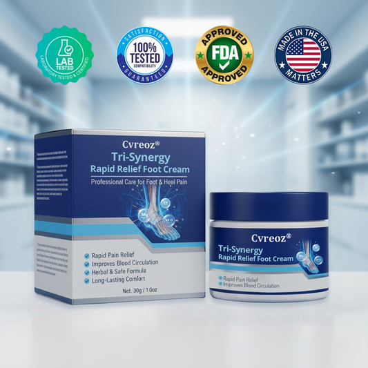 Cvreoz® Tri-Synergy Rapid Relief Foot Cream