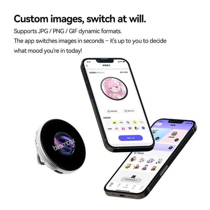 🔥Digital Badge Photo Video GIF Display Screen Pins Pixel Touchscreen Lightweight 600mAh