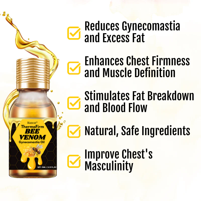 Biancat® ThermoFirm Bee Venom Gynecomastia Oil🎉SPECIAL OFFER: 60% OFF This Today Only!🔥