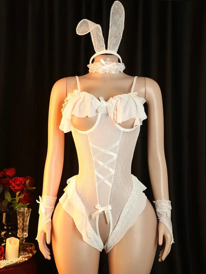 🔥Women's Sexy Bunny Bodysuit Set【Discreet delivery!】