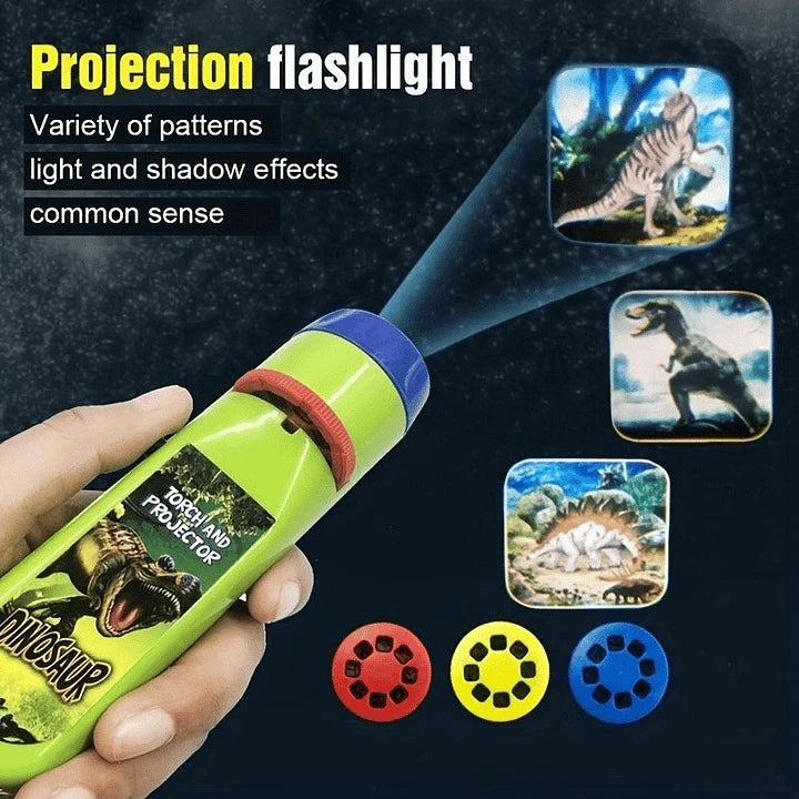 🦖 Dinosaur Projector Flashlight, Portable Dinosaur Projector Flashlight, Night Light Te
