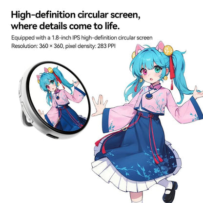 🔥Digital Badge Photo Video GIF Display Screen Pins Pixel Touchscreen Lightweight 600mAh