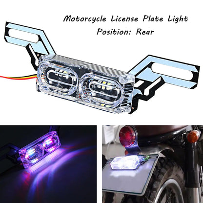 🎁 Sale 48%-Motorcycle Strobe License Plate Light