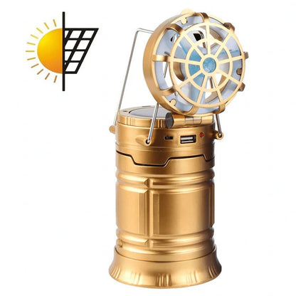 🔥 Summer Hot Sale 🔥 - Portable Solar Camping Light With Fan