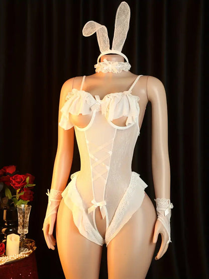 🔥Women's Sexy Bunny Bodysuit Set【Discreet delivery!】