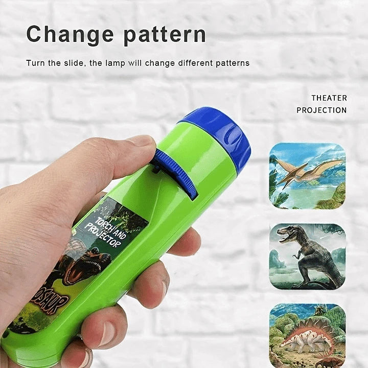 🦖 Dinosaur Projector Flashlight, Portable Dinosaur Projector Flashlight, Night Light Te