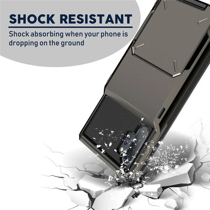 Flip Card Slots Business Armor Case For Samsung Galaxy Note 10 +