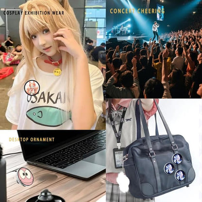 🔥Digital Badge Photo Video GIF Display Screen Pins Pixel Touchscreen Lightweight 600mAh