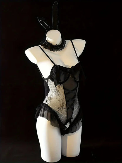 🔥Women's Sexy Bunny Bodysuit Set【Discreet delivery!】