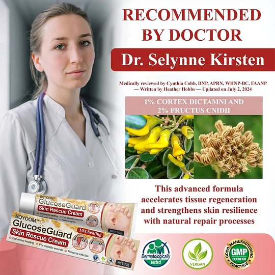 ⏰Last Day Promotion: 70% OFF 🔥BQYOOM™ GlucoseGuard Skin Rescue Cream