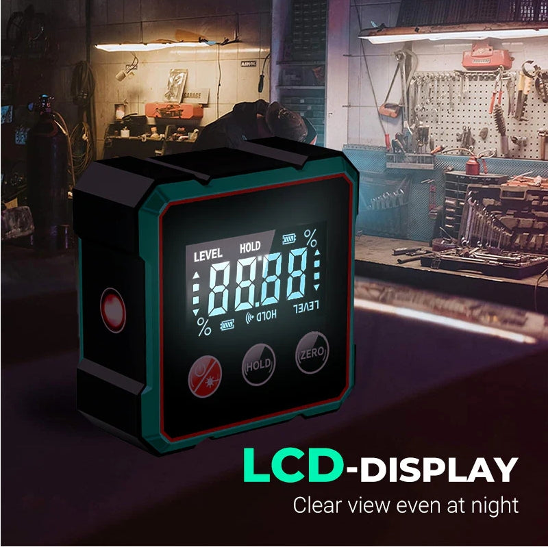 📢🔧 HOT SALE 49% OFF 🔥4-Side Magnetic Digital Angle Gauge with Laser