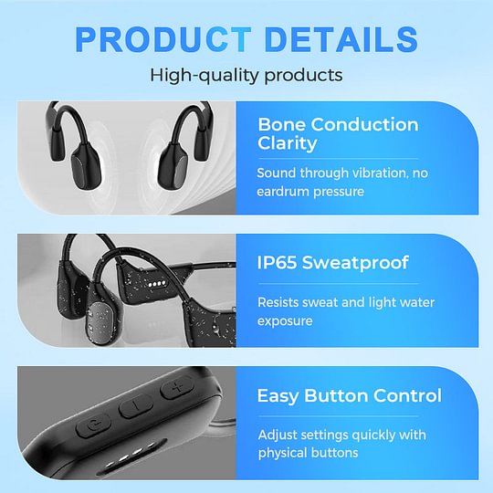 Feel the Joy. Shop the Season 🎄💖 💥 LIMITED TIME OFFER!🔥YUNPSO Bone Conduction Smart Hearing Aid Bluetooth Earphones