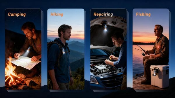 🔦Pocket Rechargeable EDC Flashlight: Mini Keychain Light with Fire Starter & Window Breaker