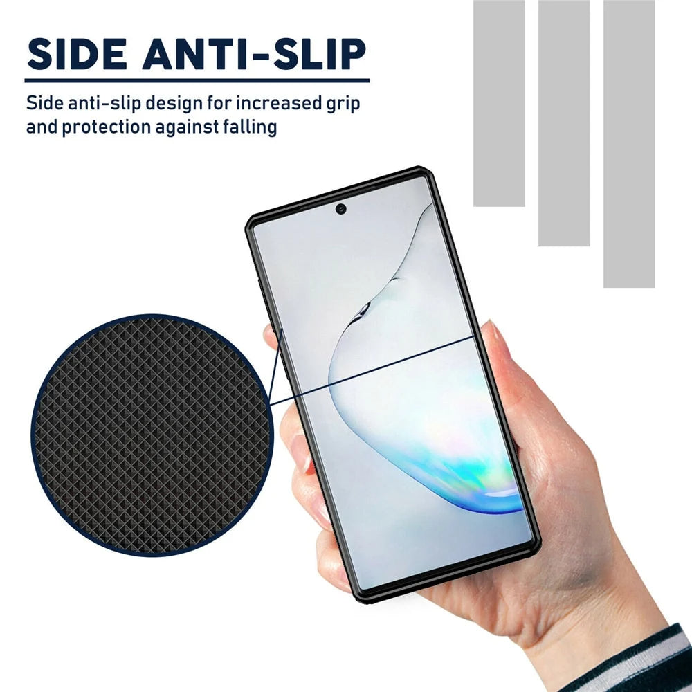 Flip Card Slots Business Armor Case For Samsung Galaxy Note 10 +