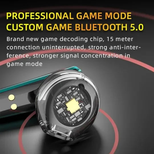 🏃‍Sports Waterproof Wireless Earphone Noise Cancelling Earbuds Gamer🎧