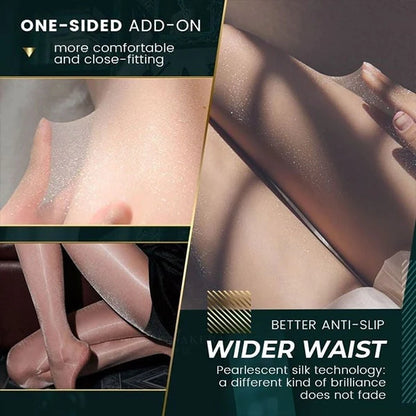 🎁Hot Sale 49% OFF⏳Pearlescent Silk Stockings Pantyhose【Buy 1 Free 1】