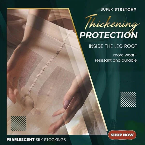 🎁Hot Sale 49% OFF⏳Pearlescent Silk Stockings Pantyhose【Buy 1 Free 1】