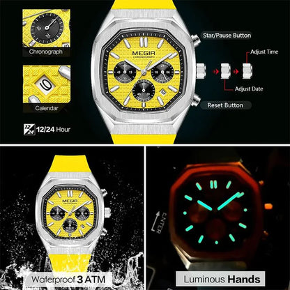 🔥HOT SALE-45%OFF🔥Multifunctional Luminous Octagonal Dial Quartz Watch