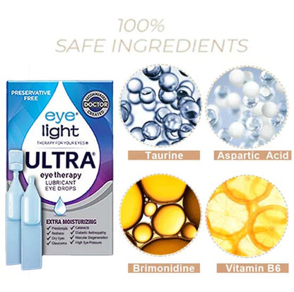 🔥EYELIGHT™ Ultra Eye Therapy Lubricant Eye Drops, Perservative Free, Prevent and Relieve Eye Diseases