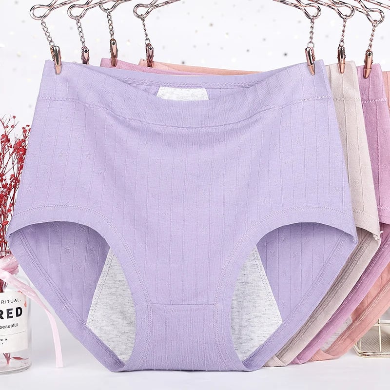 🔥  buy 1 get 1 free-High waist plus size cotton antibacterial and leak-proof physiological underwear