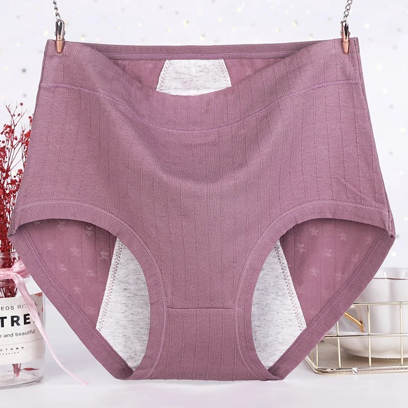 🔥  buy 1 get 1 free-High waist plus size cotton antibacterial and leak-proof physiological underwear