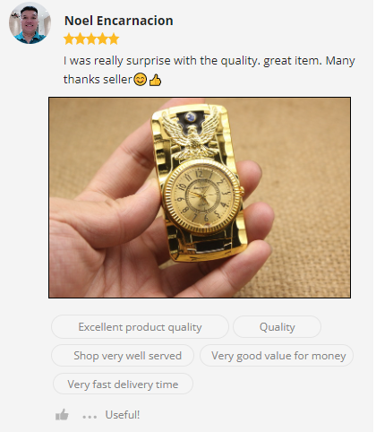 24k Gold Plated Lighter Combine Watches