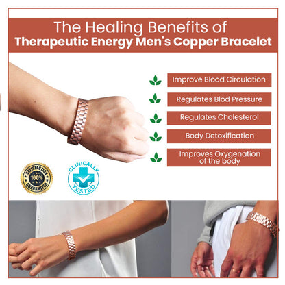 Therapeutic Energy Men's Copper Bracelet