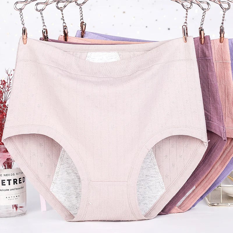 🔥  buy 1 get 1 free-High waist plus size cotton antibacterial and leak-proof physiological underwear